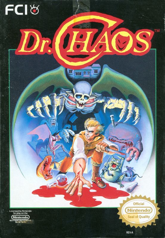 Dr. Chaos box art for Famicom Disk System